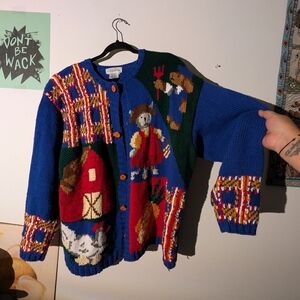 Vintage Hand Knit Sweater RARE